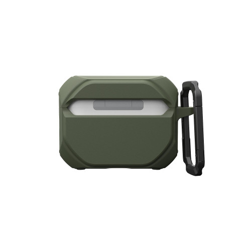 Чохол UAG для AirPods Pro (Gen 3, 2025) with Built-in Phone Stand, Monarch, Olive Drab/Silver