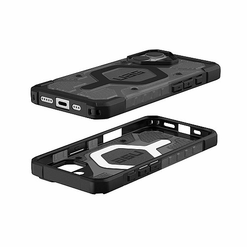 Чехол UAG для iPhone 17, Pathfinder Clear MagSafe, Ash/Black