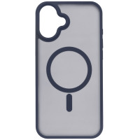 Чохол 2Е Basic для  iPhone 16 Plus, Soft Touch MagSafe Cover, синій темний