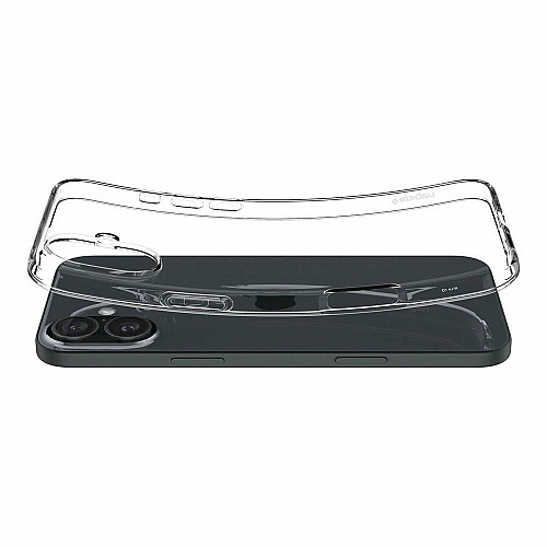 Чехол Spigen для iPhone 16, Liquid Crystal, Crystal Clear