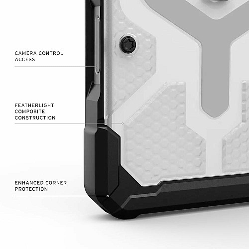 Чехол UAG для iPhone 17 Pro Max, Pathfinder Clear MagSafe, Ice/Silver