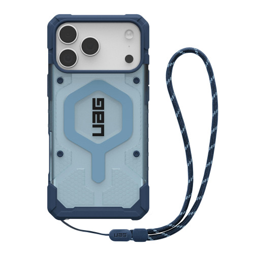 Чохол+ремінець UAG для iPhone 17 Pro Max, Pathfinder Clear MagSafe Bundle, Blues Lanyard