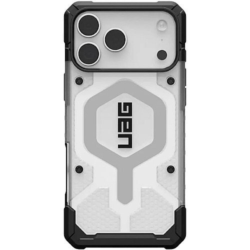 Чехол UAG для iPhone 17 Pro Max, Pathfinder Clear MagSafe, Ice/Silver