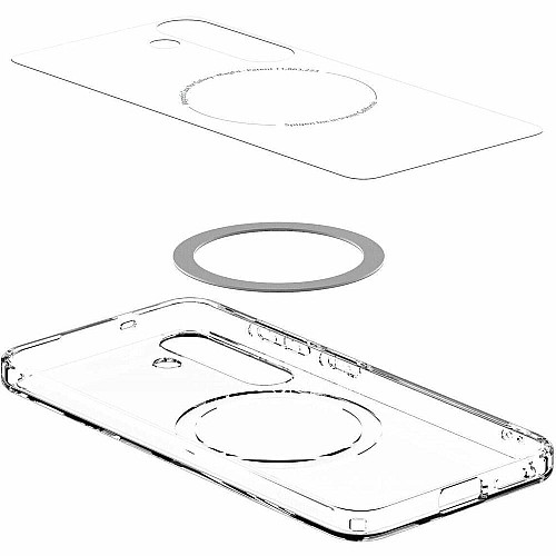 Чохол Spigen для Samsung Galaxy S25+, Ultra Hybrid MagFit, Clear White