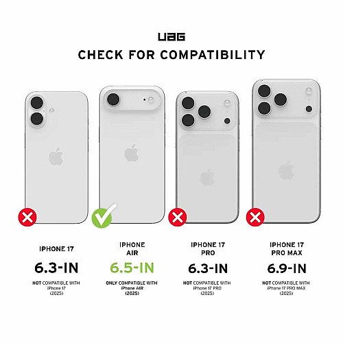 Чохол UAG для Phone 17 Air, Metropolis LT Magsafe, Kevlar Black