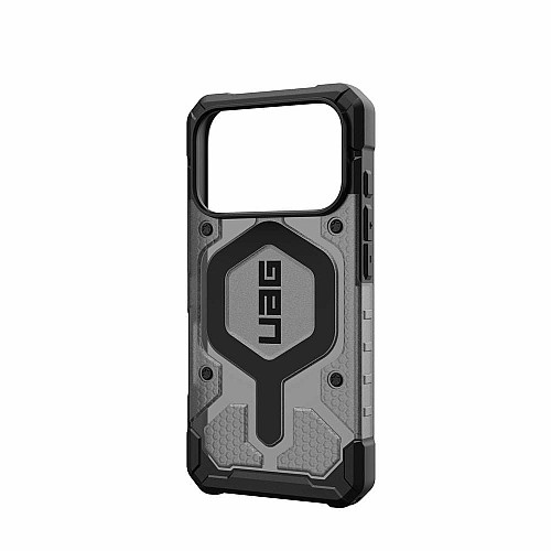 Чохол UAG для iPhone 17 Pro, Pathfinder Clear MagSafe, Ash/Black