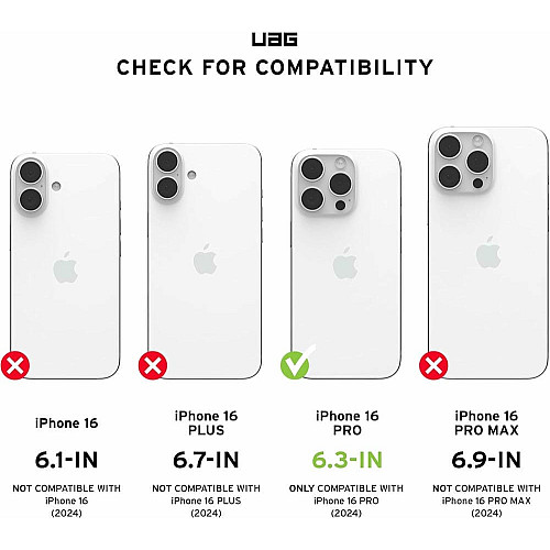 Чохол UAG для iPhone 16 Pro, Plyo Magsafe LE, Maroon/Yellow Ombre