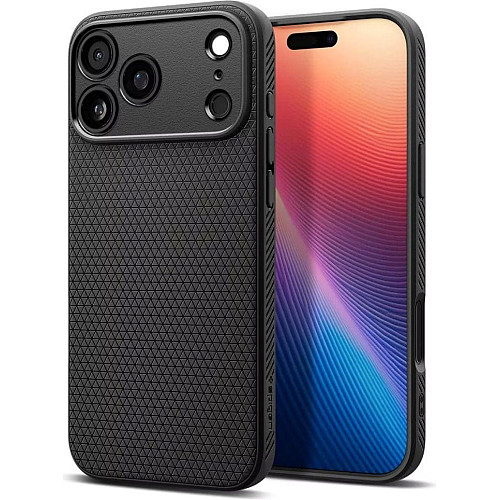 Чохол Spigen для iPhone 17 Pro, Liquid Air, Matte Black
