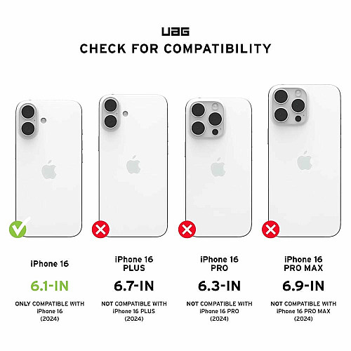 Чохол UAG для iPhone 16, Plasma XTE MagSafe, Black/Orange