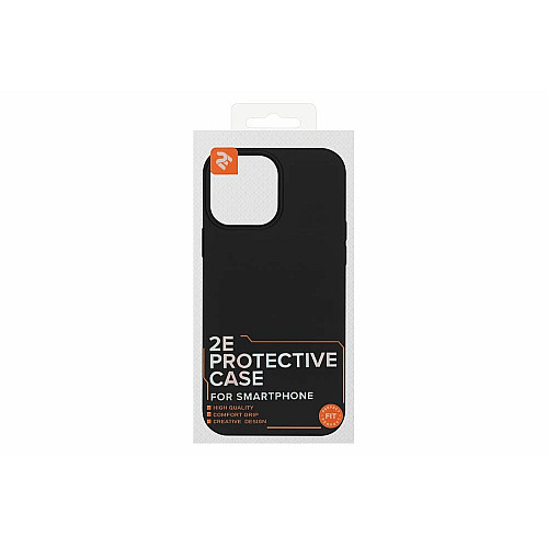 Чехол 2Е Basic для iPhone 13 Pro Max, Liquid Silicone, черный