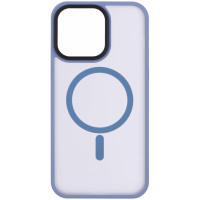 Чохол 2Е Basic для iPhone 15 Ultra, Soft Touch MagSafe Cover, синій світлий