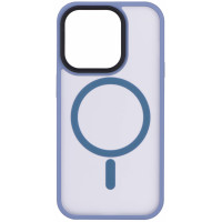 Чохол 2Е Basic для iPhone 15 Pro , Soft Touch MagSafe Cover, синій світлий