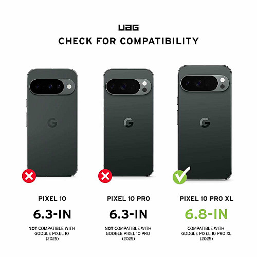 Чохол UAG для Google Pixel 10 Pro XL, Pathfinder Clear MagSafe, Ash