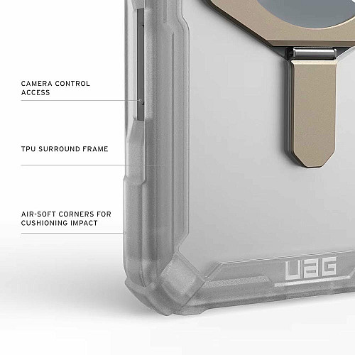 Чохол UAG для iPhone 17 Pro Max, Plasma XTE MagSafe, Clear/Titanium