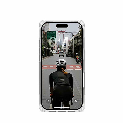 Чехол UAG для iPhone 17 Pro, Plasma XTE MagSafe, Clear/Titanium