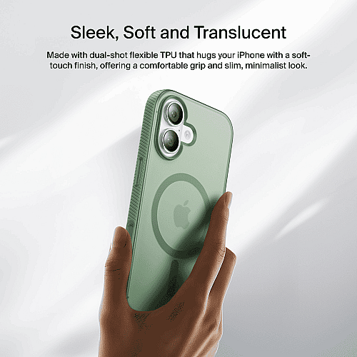 Чохол Belkin для iPhone 17, Magnetic Protective Grip, Sage