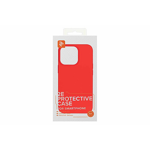 Чохол 2Е Basic для iPhone 14 Pro , Liquid Silicone, червоний