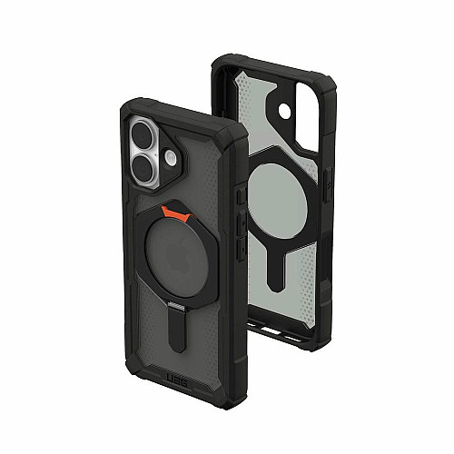 Чехол UAG для iPhone 17, Plasma XTE MagSafe, Black/Pop Orange