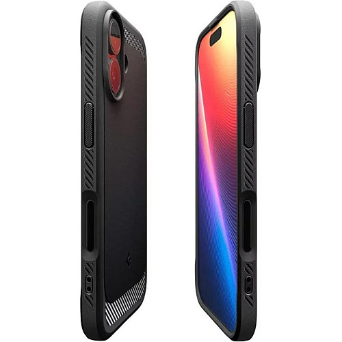 Чохол Spigen для iPhone 17, Rugged Armor MagFit, Matte Black