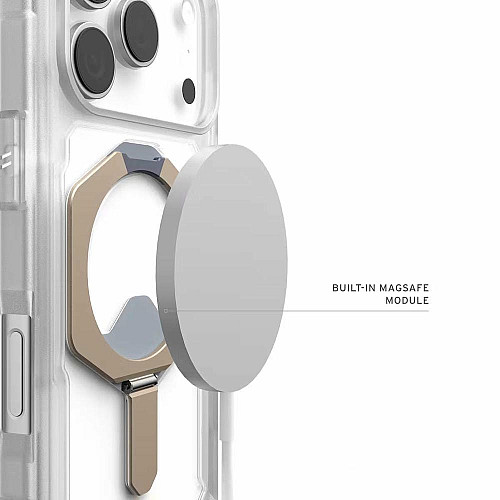 Чехол UAG для iPhone 17 Pro, Plasma XTE MagSafe, Clear/Titanium