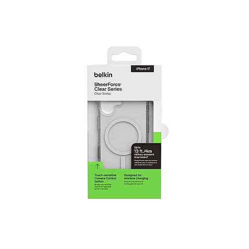 Чохол Belkin для iPhone 17, Magnetic Protective Clear