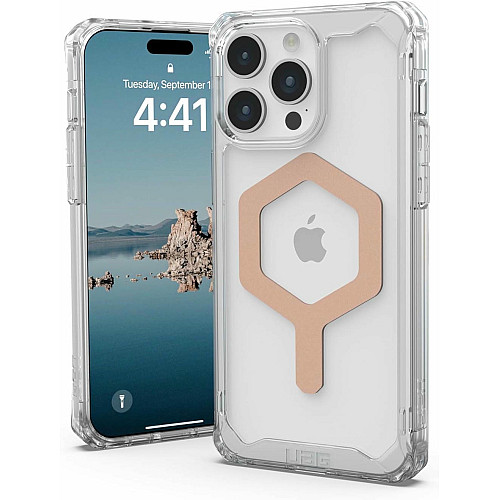Чохол UAG для iPhone 15 Pro Max, Plyo Magsafe, Ice/Rose Gold