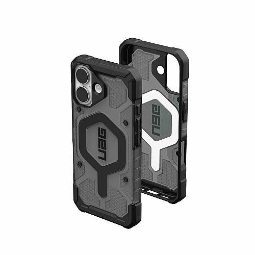 Чехол UAG для iPhone 17, Pathfinder Clear MagSafe, Ash/Black