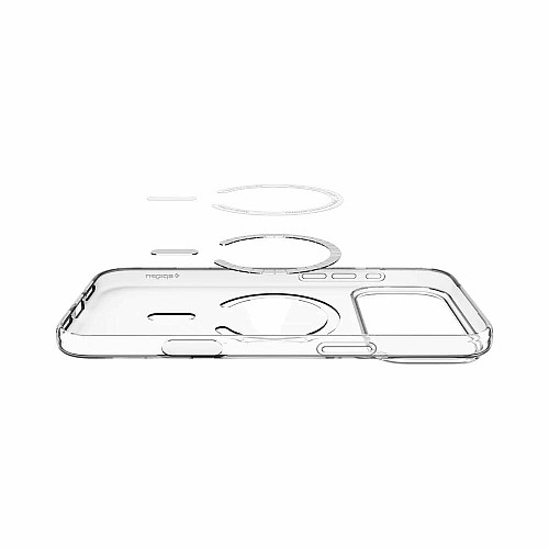 Чехол Spigen для iPhone 17 Pro, Liquid Crystal MagFit, Clear White
