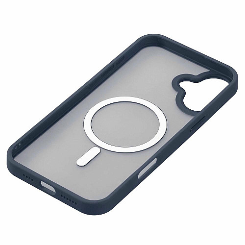 Чохол 2Е Basic для  iPhone 16 Plus, Soft Touch MagSafe Cover, синій темний