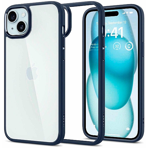 Чохол Spigen для iPhone 15, Ultra Hybrid, Navy Blue