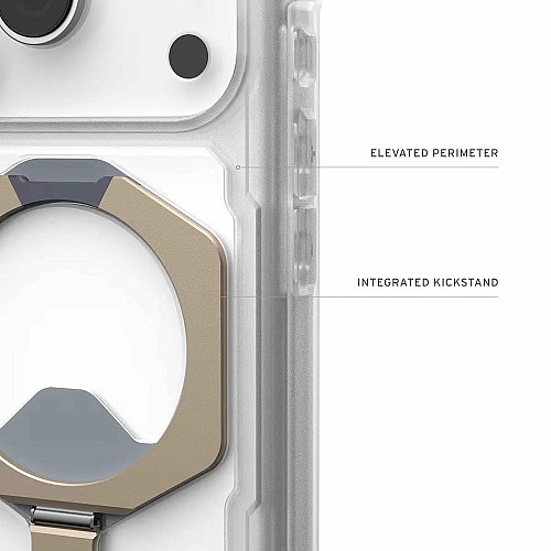 Чехол UAG для iPhone 17 Pro, Plasma XTE MagSafe, Clear/Titanium