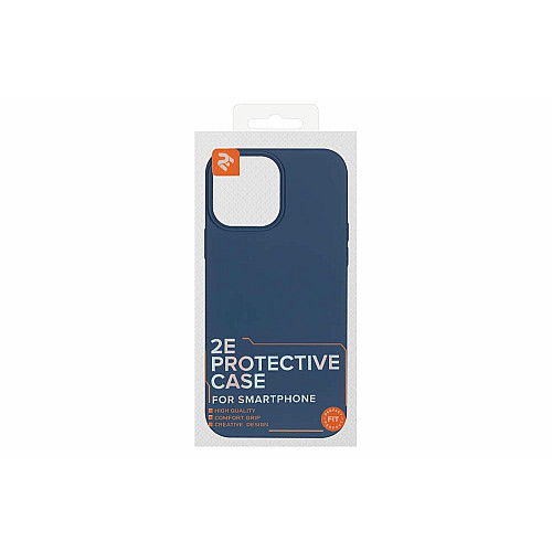 Чехол 2Е Basic для iPhone 13 Pro Max, Liquid Silicone, синий светлый