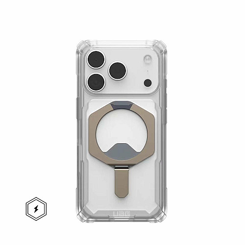 Чехол UAG для iPhone 17 Pro, Plasma XTE MagSafe, Clear/Titanium