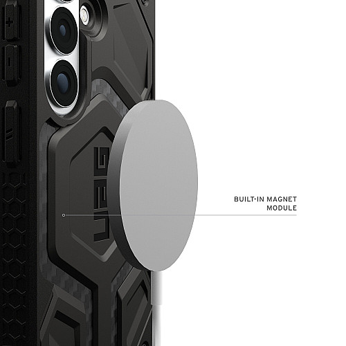 Чохол UAG для Samsung Galaxy S26, Monarch Pro with Magnet, Carbon Fiber