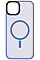 Чохол 2Е Basic для iPhone 15 Plus, Soft Touch MagSafe Cover, синій світлий