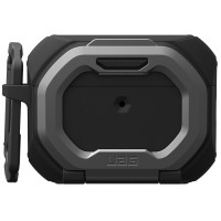 Чохол UAG для AirPods Pro (Gen 3, 2025) with Built-in Phone Stand, Monarch, Black/Silver