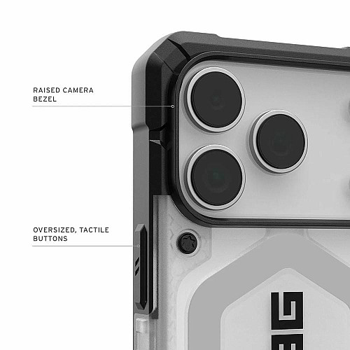 Чехол UAG для iPhone 17 Pro, Pathfinder Clear MagSafe, Ice/Silver