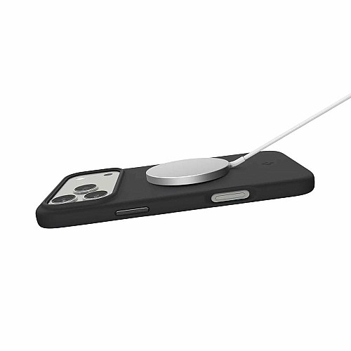 Чохол Spigen для iPhone 17 Pro, Silicone Fit MagFit, Black