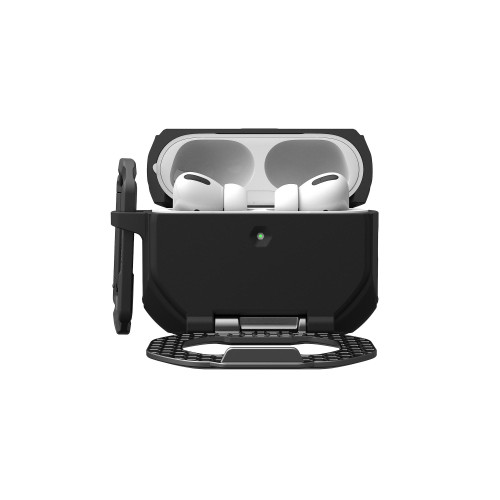 Чохол UAG для AirPods Pro (Gen 3, 2025) with Built-in Phone Stand, Monarch, Black/Silver