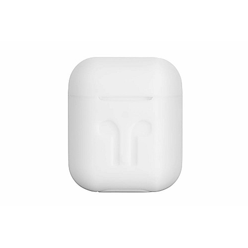 Чехол 2Е для AirPods (Gen 1-2, 2016-2019), Pure Color Silicone Imprint (3.0mm), белый