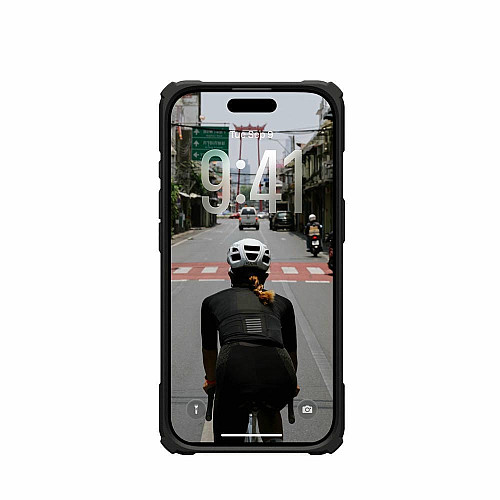 Чехол UAG для iPhone 17, Plasma XTE MagSafe, Black/Pop Orange
