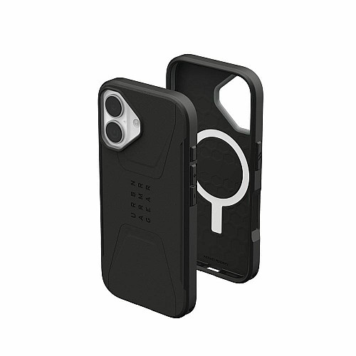 Чохол UAG для iPhone 17, Civilian MagSafe, Black