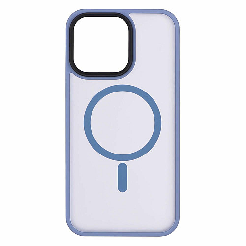 Чехол 2Е Basic для iPhone 15 Ultra, Soft Touch MagSafe Cover, синий светлый