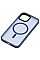 Чохол 2Е Basic для iPhone 15, Soft Touch MagSafe Cover, синій темний