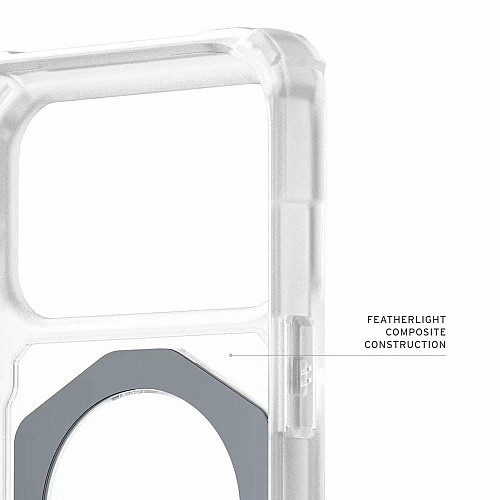 Чехол UAG для iPhone 17 Pro, Plasma XTE MagSafe, Clear/Titanium