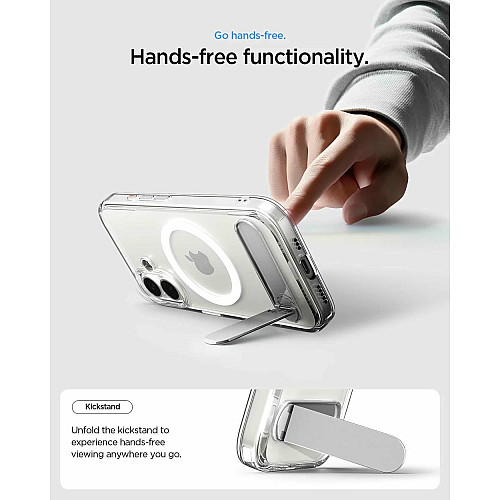 Чохол Spigen для iPhone 17, Ultra Hybrid S MagFit, Clear White