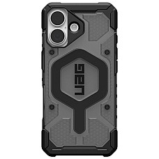 Чохол UAG для iPhone 17, Pathfinder Clear MagSafe, Ash/Black