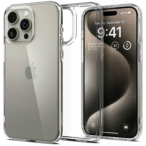 Чохол Spigen для iPhone 15 Pro Max, Ultra Hybrid, Crystal Clear
