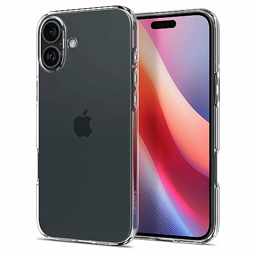 Чехол Spigen для iPhone 16, Liquid Crystal, Crystal Clear