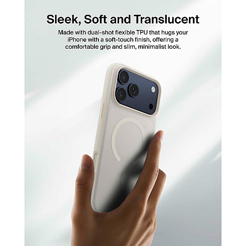 Чехол Belkin для iPhone 17 Pro Max, Magnetic Protective Grip, Sand